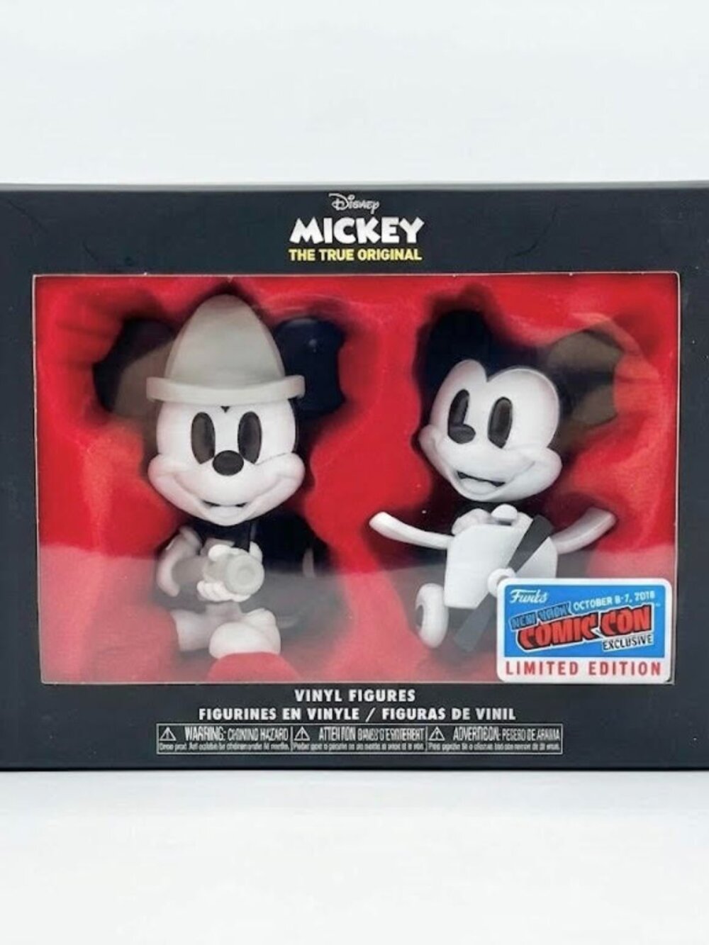 Funko Mickey Mouse 90th True Original 2 Pack Plane Crazy Steamboat Willie NYCC